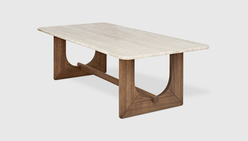 Travertine/ Classic Walnut