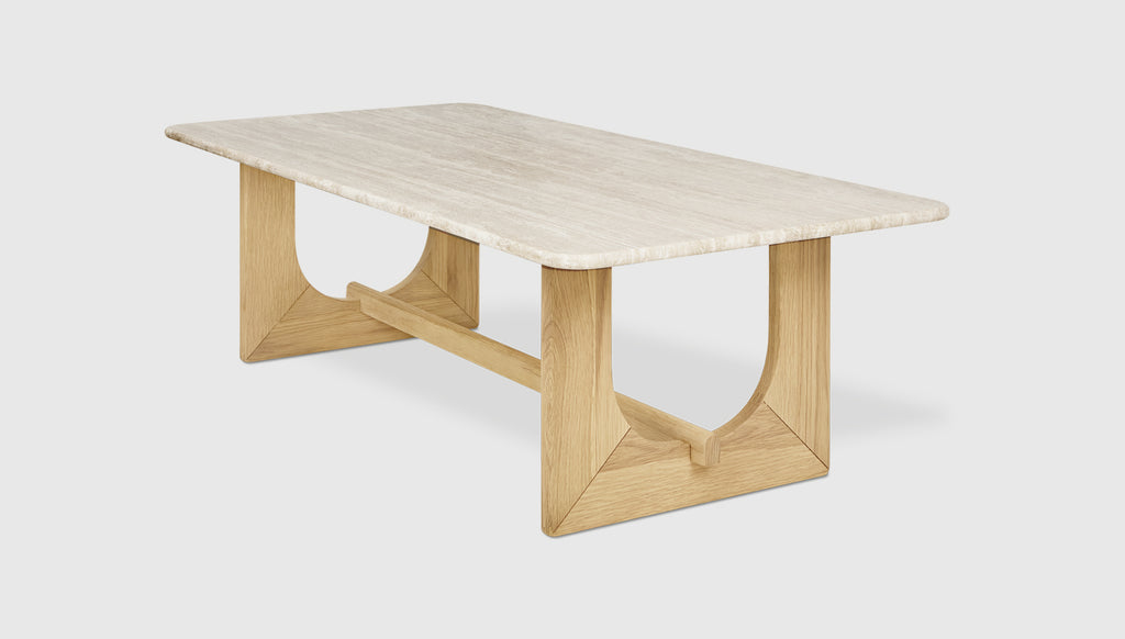 Travertine/ White Oak